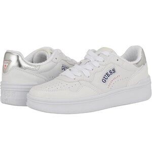 GUESS Sybella Low Top Round Tow Sneakers in White – Size 8 M – No Box